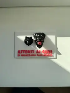 Beware of dog - Rottweiler + Pomeranian Spitz