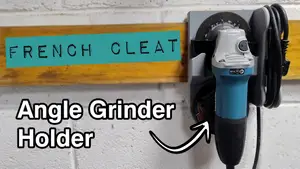 Angle Grinder Holder for French Cleat Wall