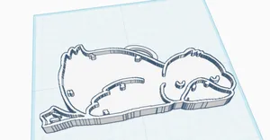Sleepy Duck Keychain (Cute keychain)