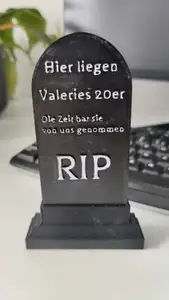 Miniature Head Stone as Party Accesory