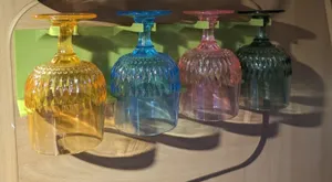 Holder for plastic wine glasses from Rusta