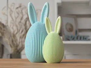 Easter Egg with bunny ears