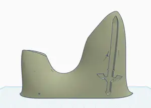 12-Hole Playable Ocarina Custom Master Sword Stand and Normal Stand stl