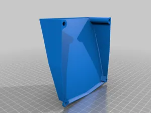 angled fan shroud for 120mm 12cm fans to silence and redirect air flow