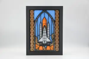 Space Shuttle Stained Glass Lightbox
