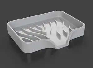 Soap dish, Sponge dryer with drainer.