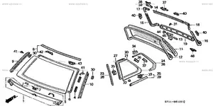 Fits Honda Prelude Gen 3 (BA4) Window Moulding Clips