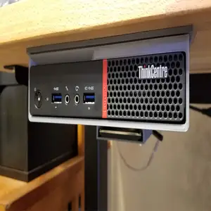 Under Desk Slide Out Mount For A Lenovo M700 (also fits the M93p and P330) Tiny PC (With STEP File)