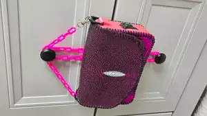 3D Printed and Leather Purse, Handbag or Clutch