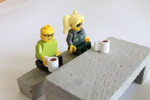 Lego compatible coffee mug and coffee