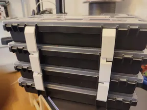 NOR-S 12 Prosperplast stackable Organiser Box Clip