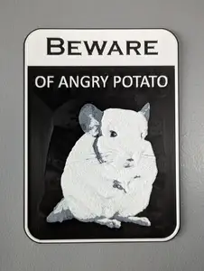 HueForge - Funny Chinchilla Sign