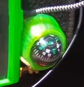 Compass holder for paragliding cockpit
