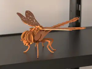 Dragonfly kit card 3D puzzle