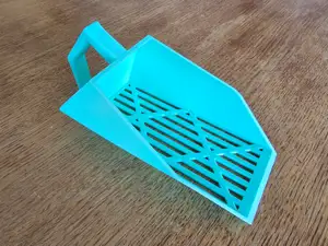 Pet Litter Scooper - tighter grid and larger handle