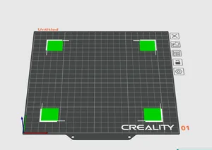 First layer calibration 200x200 four corners Ender 5 s1