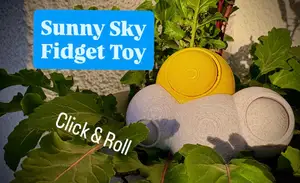 Sunny Sky Fidget | Clicky and Roller Ball Fidget Toy