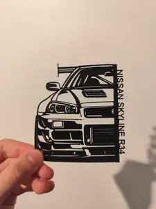 NISSAN SKYLINE R34 wall decoration