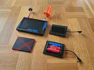 RC801 BlackPearl 7" Battery Mounts
