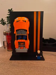 Display stand for LEGO Speed Champions brick car models