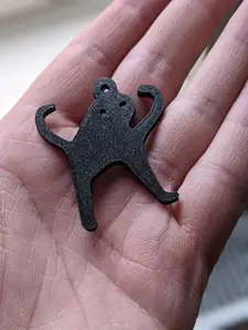 Cursed cat keyring (angry as fuk meme)