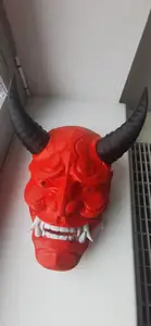 Traditional Japanese Hannya Mask Oni Mask Samurai Mask - teeth split