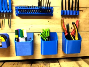 Wall-mounted tool organizer