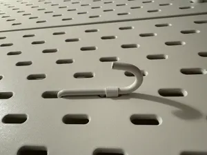 removable clip for ikea skadis hooks
