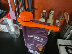 Coffe clip with BIG lid