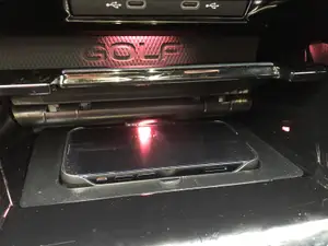 Volkswagen Golf Mk8 wireless charger pad reduction for iPhone 12/13 mini