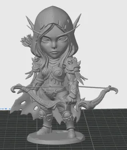 Chibi Style Sylvanas Windrunner from WOW