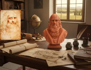 Leonardo di ser Piero da Vinci - Bust