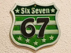 Route 67 Six Seven Viral Meme Road Sign – Single Extruder Multicolor | Fast Print | Minimal Purge