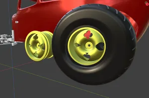 RC car rim 12hex