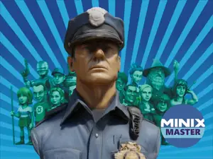 bust of policeman