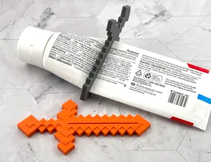 Minecraft Sword Toothpaste Squeezer Pixelated Texture