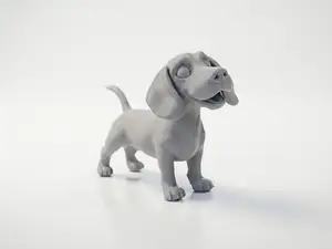 Cute Dog Figurine Chibi Pet 3D Printable