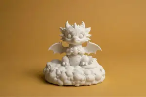 Cloud Baby Dragon Figurine – Cute Dragon on Stars