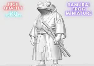 Samurai Frog Miniature