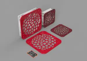 Cooling Fan Cover Ø 80 / 120 mm Voronoi Design for Computer case/Rack/3d Printers