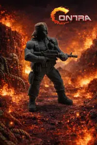 Contra Inspired Soldier – 3D Printed Action Figurine