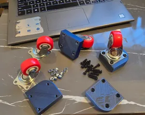 Caster Wheel Adapter for IKEA Samla 22L Box