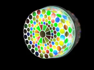 Tiffany-Inspired Stained Glass Pump Cover - Clear PETG + acryl marker