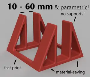(parametric) customizable Vertical Laptop / Notebook /Mini-PC Stand