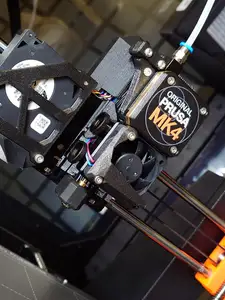 Prusa Core One/MK4/MK4S Hotend Fan Shield - XL style Remix