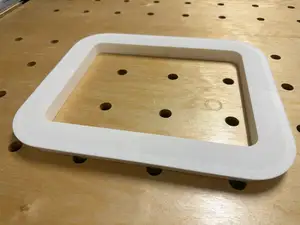 Router table insert template for a JessEm or Kreg router lift