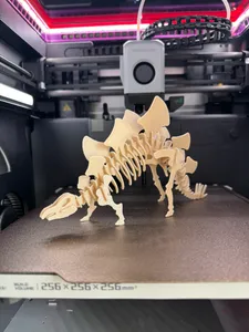 Stegosaurus 3D Puzzle Kit Card