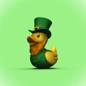 St. Patrick Leprechaun Duck (Multi-Color)