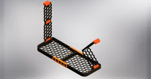 Folding kitchen shelf