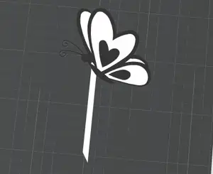 Butterfly flowerpot decoration
